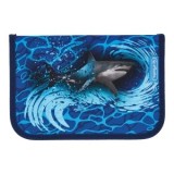Penar echipat, 31 piese, cu 2 clape, dimensiune 14 x 20,3 x 3,5 cm, motiv Blue Shark