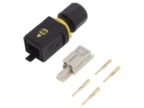 Conector HARTING PushPull V4, 48V/12A, 4 poli