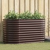 VidaXL Strat &icirc;nălțat de grădină Maro 160 x 80 x 81 cm Oțel 42008135