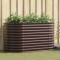 vidaXL Strat &icirc;nălțat de grădină Maro 160 x 80 x 81 cm Oțel 42008135