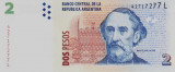 Bancnota Argentina 2 Pesos (2002) - P352 UNC ( serie L )