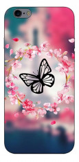 Husa Silicon Soft Upzz Print Compatibila Cu iPhone 6 Plus/ iPhone 6s Plus Model Butterfly foto