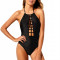 SW1633-1 Costum de baie stil monokini cu guler inalt