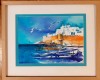 Tablou grafică și acuarelă - Maroc, port Essaouira, Peisaje, Acuarela, Altul