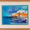 Tablou grafică și acuarelă - Maroc, port Essaouira