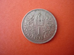 1 KORONA COROANA 1915 ARGINT *****