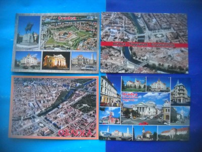 HOPCT LOT 2723 ORADEA -JUD BIHOR-4 CARTI POSTALE-NECIRCULATE foto