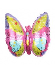 Balon Folie Fluture Multicolor 60x50 cm foto