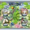 MADAGASCAR 2022 - Papagali (2) / set complet colita + bloc