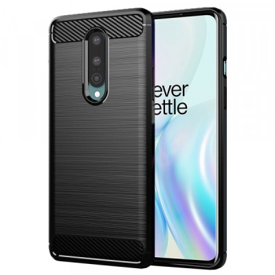 Husa pentru OnePlus 8, Techsuit, Carbon, Neagra foto