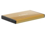 Carcasă hard discuri USB 3.0 2,5 inch - Aurie din aluminiu