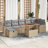 Cumpara ieftin Set de canapele pentru grădină 8 pcs Bej Rattan poli