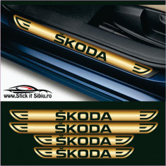 Set Protectie Praguri Skoda-Model 4 – Stickere Auto
