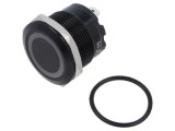 Comutator anti-vandalism E-SWITCH PVHC7 2 poziții SPST 20A IP67 LED roșu