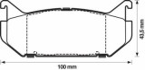 Placute frana Talbot SIMCA 1100 hatchback; Triumph Spitfire; Volvo 140 (142, 144), 140 Combi (145), 164, 240 (P242, P244), 240 Kombi (P245), 260 (P26