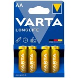 Varta-Longlife Baterii Alcaline AA LR6 Blister*4