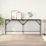 vidaXL Masă de consolă Stejar Negru 180 x 30 x 75 cm Lemn compozit 882880