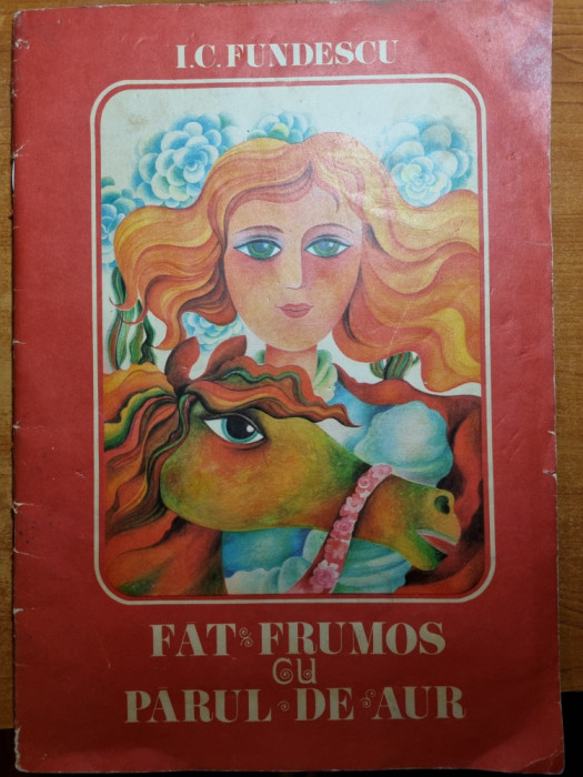 carte pentru copii - fat frumos cu parul de aur - din anul 1975