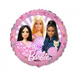 Balon folie Barbie rotund 45 cm