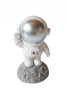 Statueta decorativa, Astronaut pe asteroid, Gri, 11 cm, DY202-7A