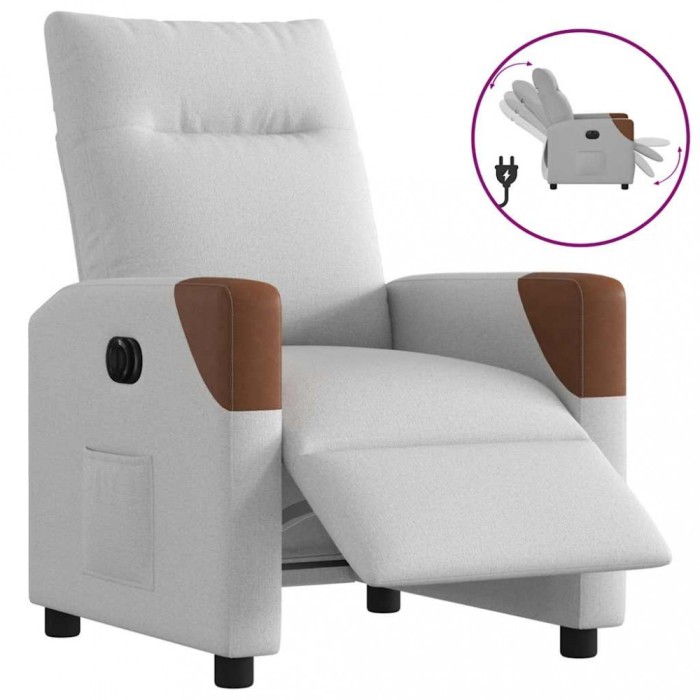 Gossi scaun reclinabil electric cloud grey fabric