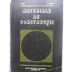MATERIALE DE CONSTRUCTII-C. BOB, P. VELICA