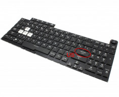 Tastatura Laptop Asus ROG STRIX G712LU ASUS Neagra Layout US CU Iluminare RGB foto