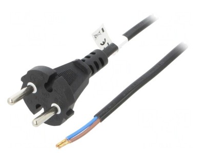 Cablu Alimentare PVC 7.5m Negru 16A 250V foto