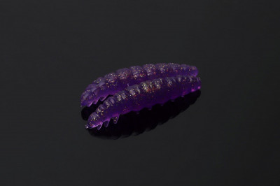 Libra Lures Larvă Purple with glitter 30mm/Cheese foto