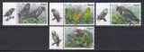 Angola 2018 - Păsări - Papagali, Serie cu Tapsuri pe St&acirc;nga, MNH