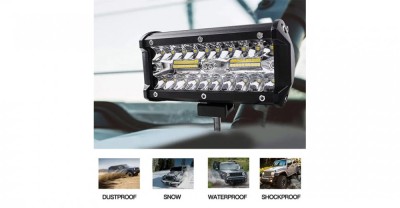 Proiector LED Bar 120W Offroad SUV ATV Camion Utilaj foto
