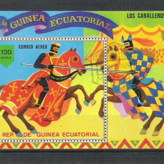 Eq. Guinea 1978 Los Caballeros, perf. sheet, used I.077