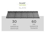 Novatik NATURA SLATE - Tigla metalica cu roca vulcanica