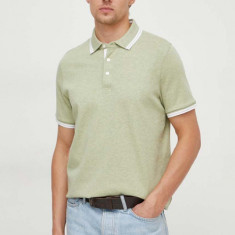 Michael Kors polo de bumbac culoarea verde, neted