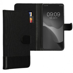 Husa kwmobile pentru Xiaomi Redmi Note 12 Pro Plus 5G, Textil, Negru, 60737.73