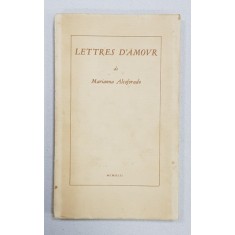 LETTRES D&#039;AMOUR de Mariana Alcoforado - 1942