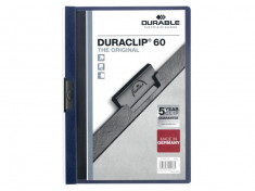 Dosar plastic Duraclip 60 Durable bleu foto