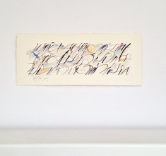Bogdan Tanase Marinescu - Abstractie caligrafica, cerneala/hartie, 2023 foto