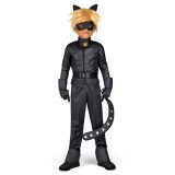 Costum Deluxe Motan Noir cu peruca si accesorii pentru copii - Miraculous LadyBug 6-8 ani 138 cm