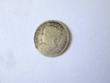 Canada 5 Cents 1888,monedă din argint regina Victoria