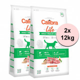 Calibra Dog Life Adult Medium Breed Lamb 2 x 12 kg