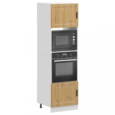 vidaXL Dulap pentru cuptor 2 buc Porto Stejar artizanal lemn prelucrat 3315060