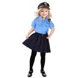 Costum politista KidMania&reg; cu sapca pentru fete 3-5 ani 110 cm