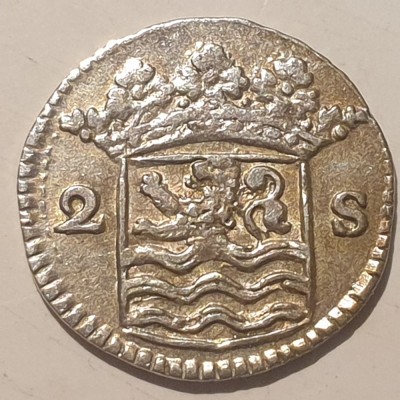 Olanda 2 stuivers 1730 argint foto