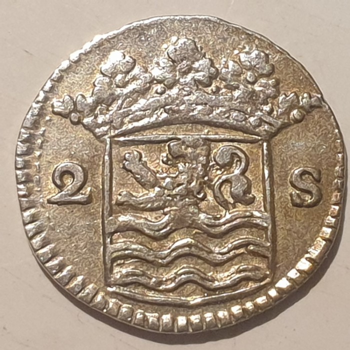 Olanda 2 stuivers 1730 argint