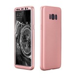 Husa FullBody MyStyle Rose Gold Samsung Galaxy S8, Protectie Completa 360, Policarbonat, Anti-zgarieturi, Subtire