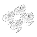 Kit montaj bare plafon C148 pentru Volvo V50 SW, Alumia Quadra/Silenzio