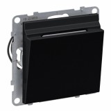 Intrerupator cu cartela Legrand Suno negru 721475