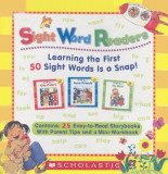 Sight Word Readers Boxed Set: Learning the First 50 Sight Words Is a Snap! [With Mini-Workbook]
