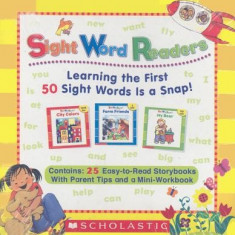 Sight Word Readers Boxed Set: Learning the First 50 Sight Words Is a Snap! [With Mini-Workbook]